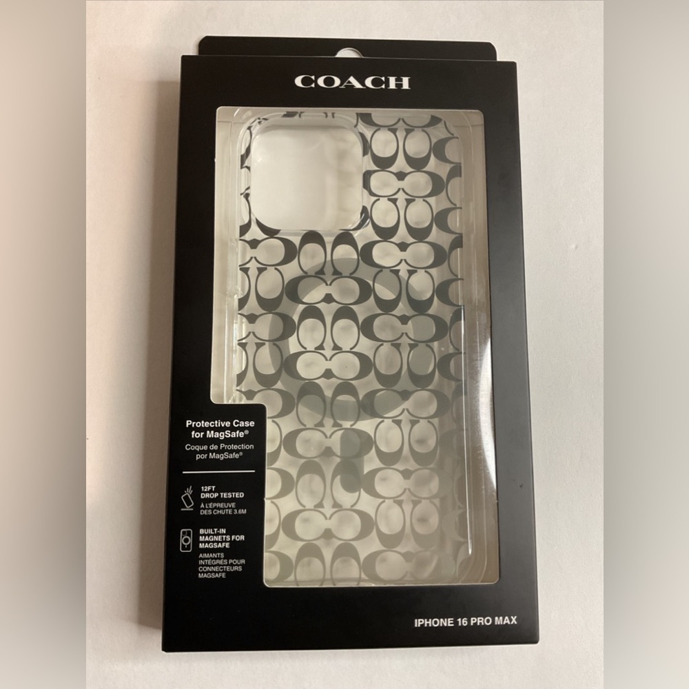 Coach iPhone Case Compatible with MagSafe Signature Ombre Deep Forest - Picture 11 of 14